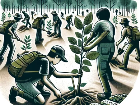 Aksi Tanam Pohon Bersama Masyarakat Pedesaan