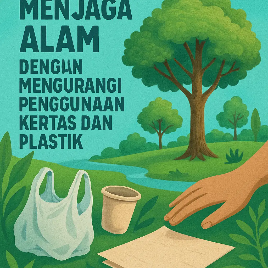 Menjaga Alam dengan Mengurangi Penggunaan Kertas dan Plastik
